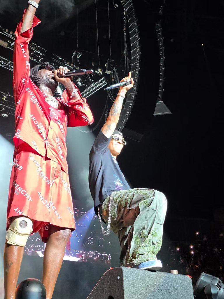 Kartel and Wizkid performing